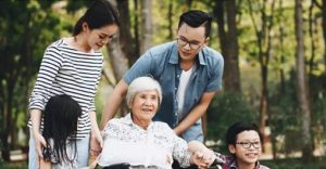 multigenerational asian family